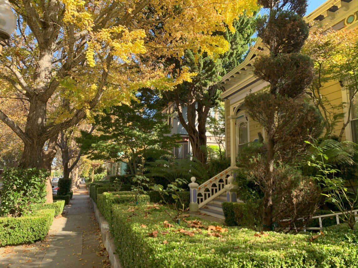 Santa Cruz residential neighborhood during the fall real estate season with fewer competing homes for sale